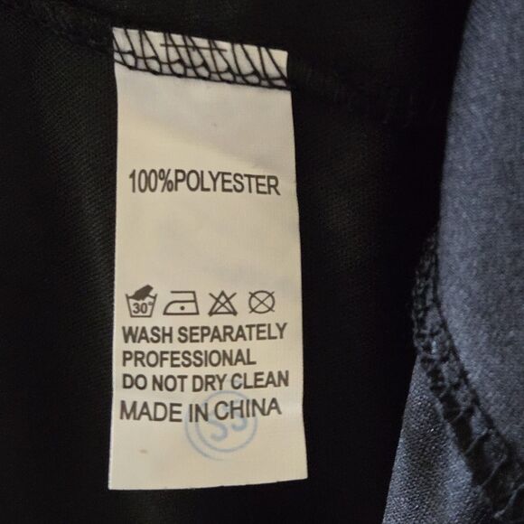 NEW Sequined One-Shoulder Dress. Black Blue. Long Sleeve. Lined w/Slit. Plus 3X - Picture 10 of 11